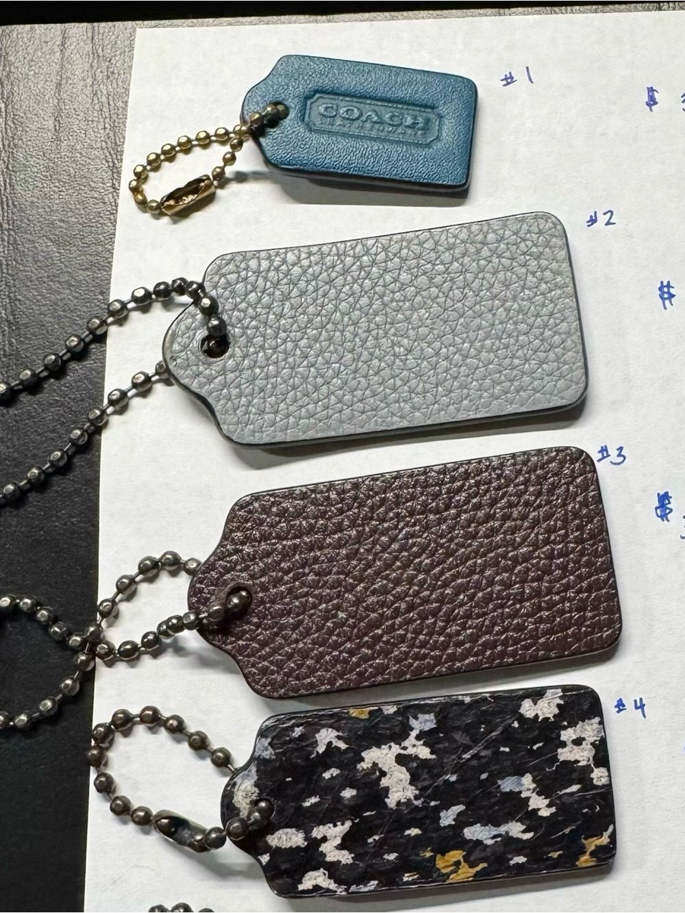 Lot of Coach various hangtags